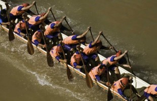 Laos boat racing festival: The Race of Friendship and Glory