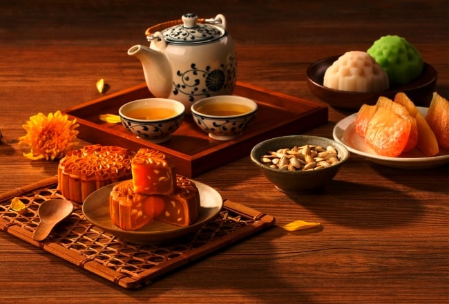 Mooncakes pair perfectly with tea