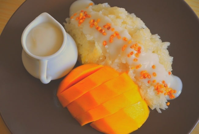 The famous mango sticky rice